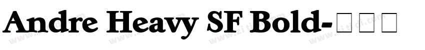 Andre Heavy SF Bold字体转换